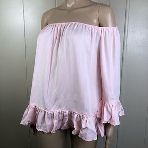 BeachLunch lounge off the shoulder top. Size small